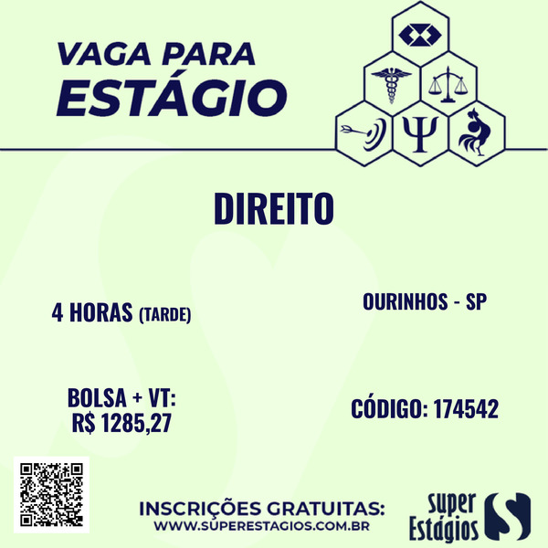 vagas de estágios – Graduação em Direito