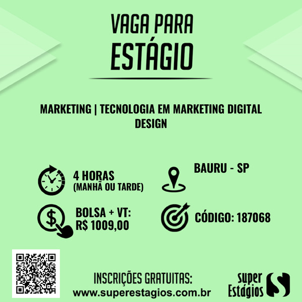 Vaga de gestor de marketing digital - Estágios / Vagas - Faculdades  Integradas de Bauru