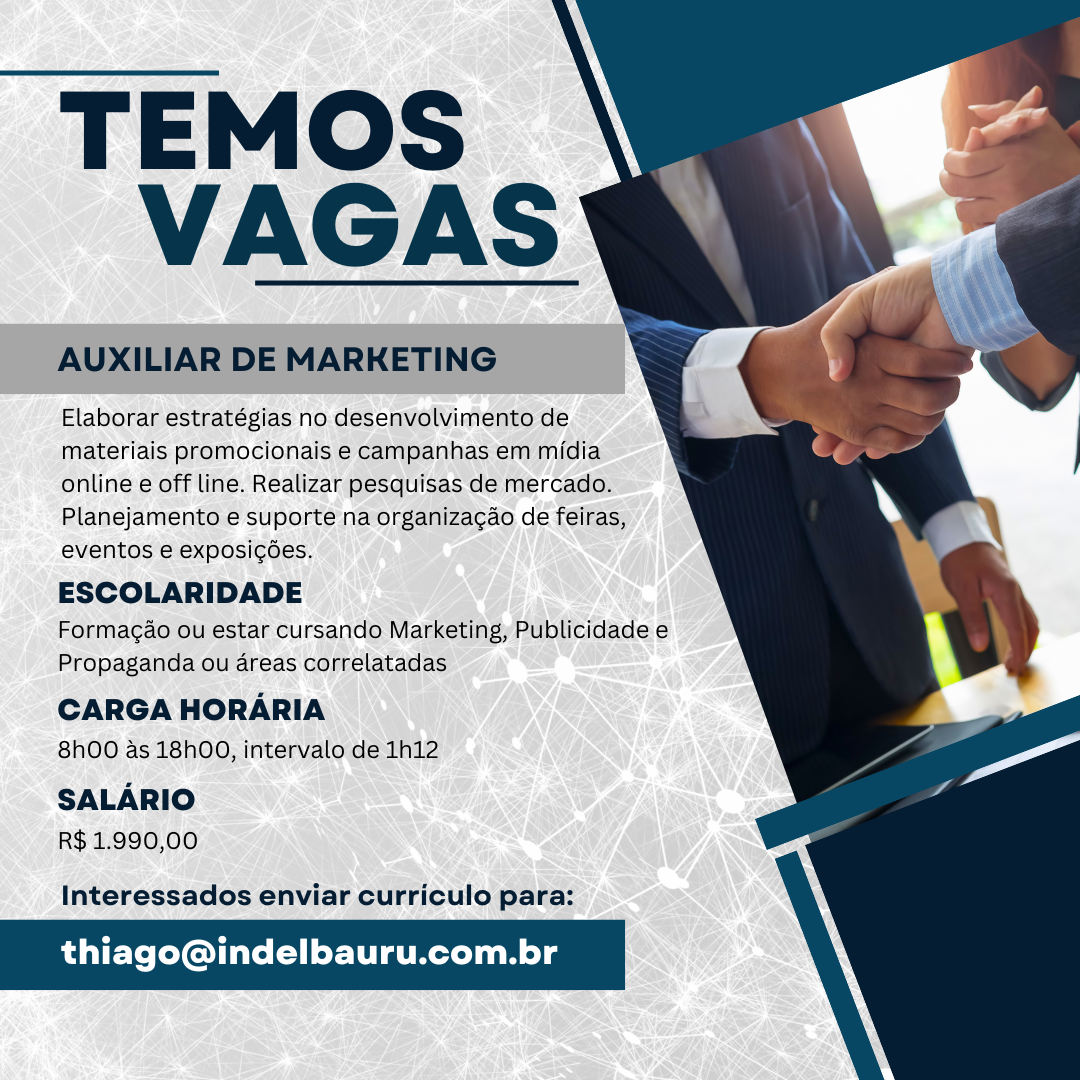 Vaga de gestor de marketing digital - Estágios / Vagas - Faculdades  Integradas de Bauru